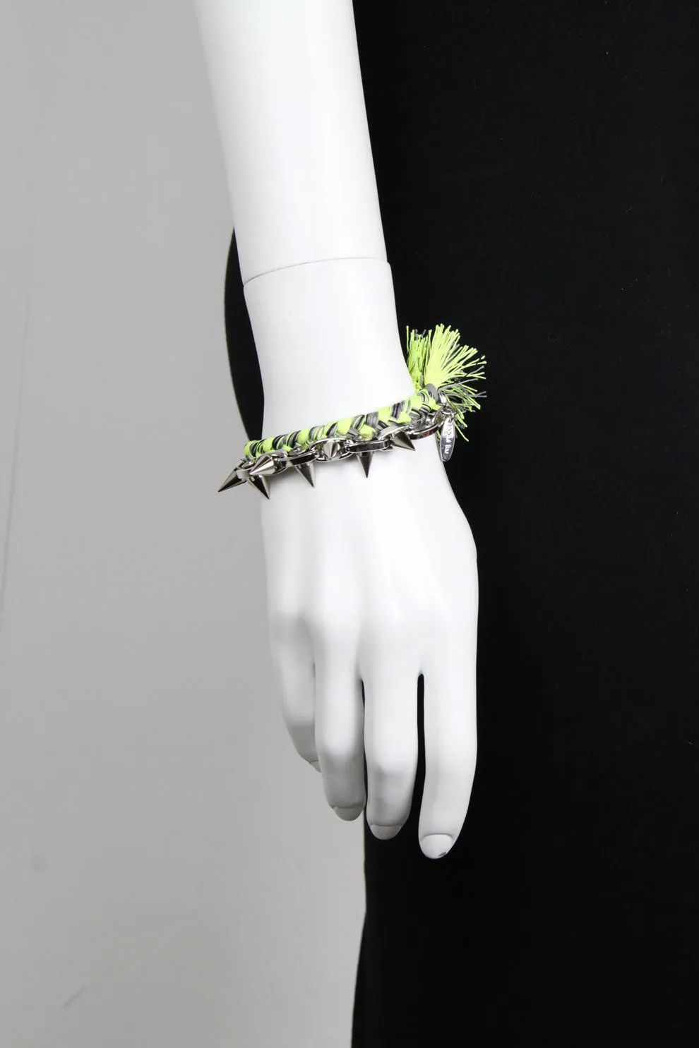 Punk Carnival Braided Bracelet Green