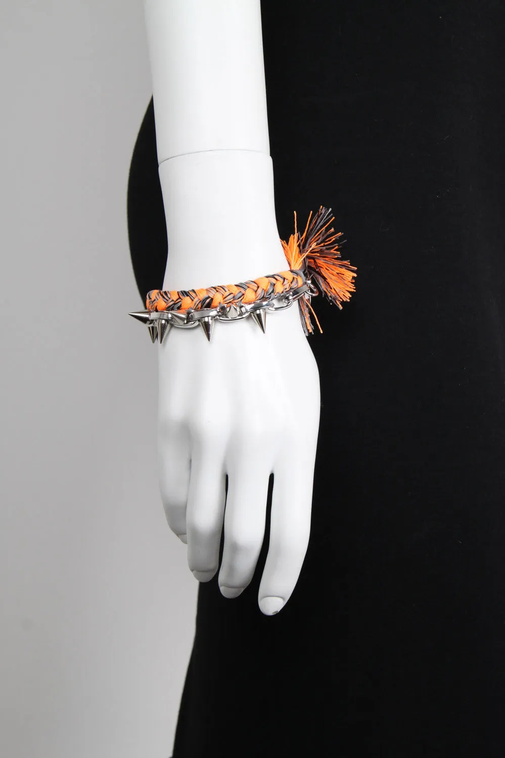 Punk Carnival Braided Bracelet Orange