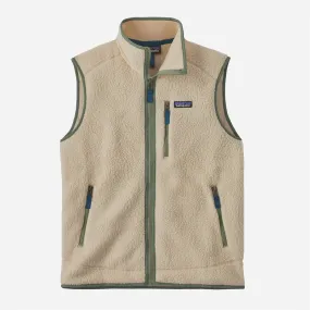 Retro Pile Vest - Dark Natural /Utility Blue