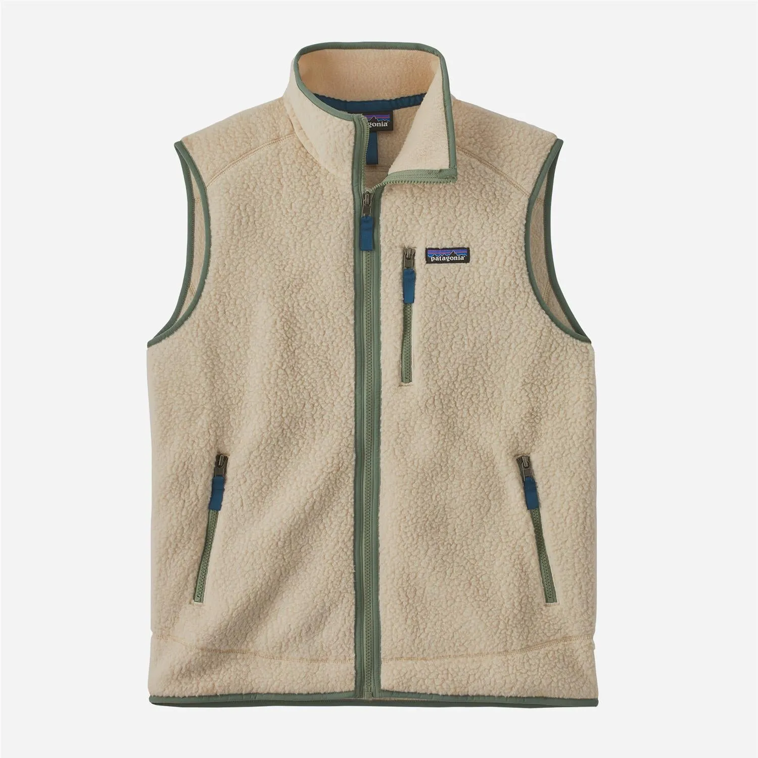 Retro Pile Vest - Dark Natural /Utility Blue