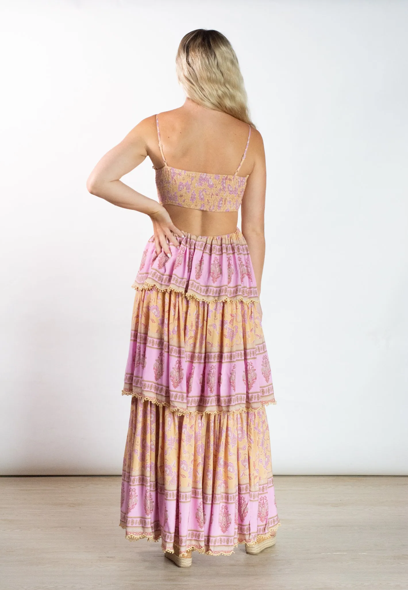 Summer Soiree Multicolor Printed Maxi Dress