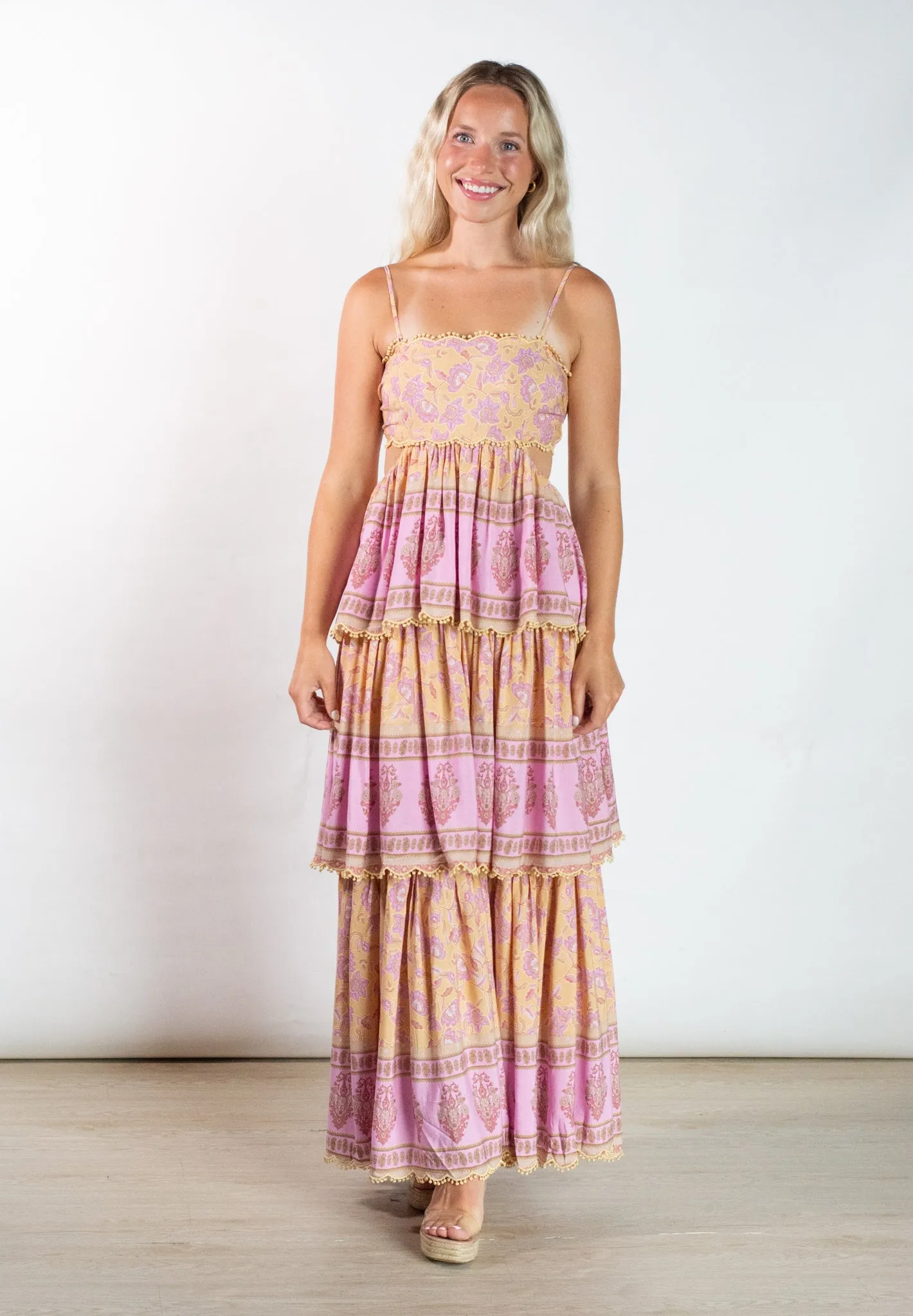 Summer Soiree Multicolor Printed Maxi Dress