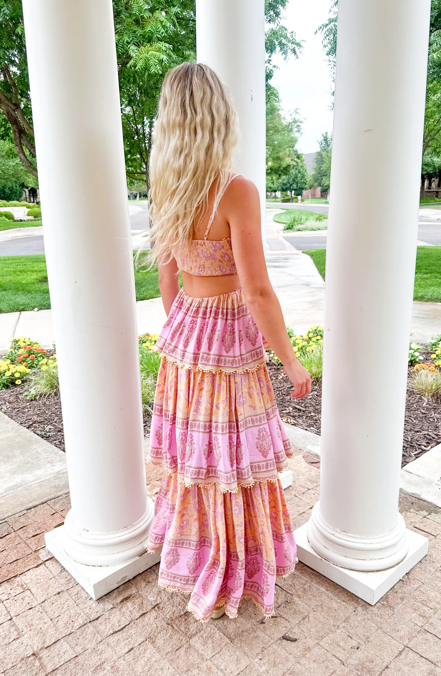 Summer Soiree Multicolor Printed Maxi Dress