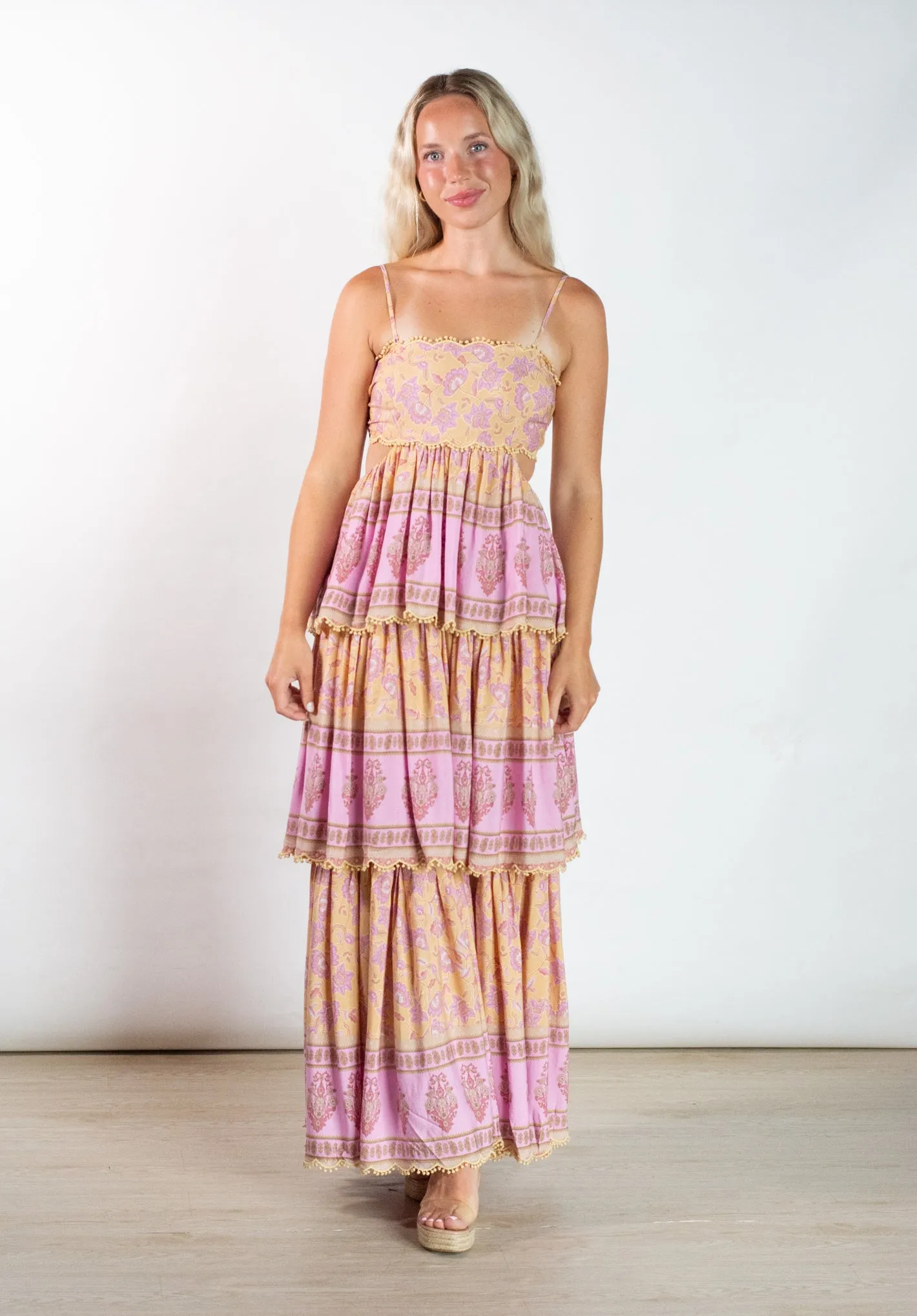 Summer Soiree Multicolor Printed Maxi Dress