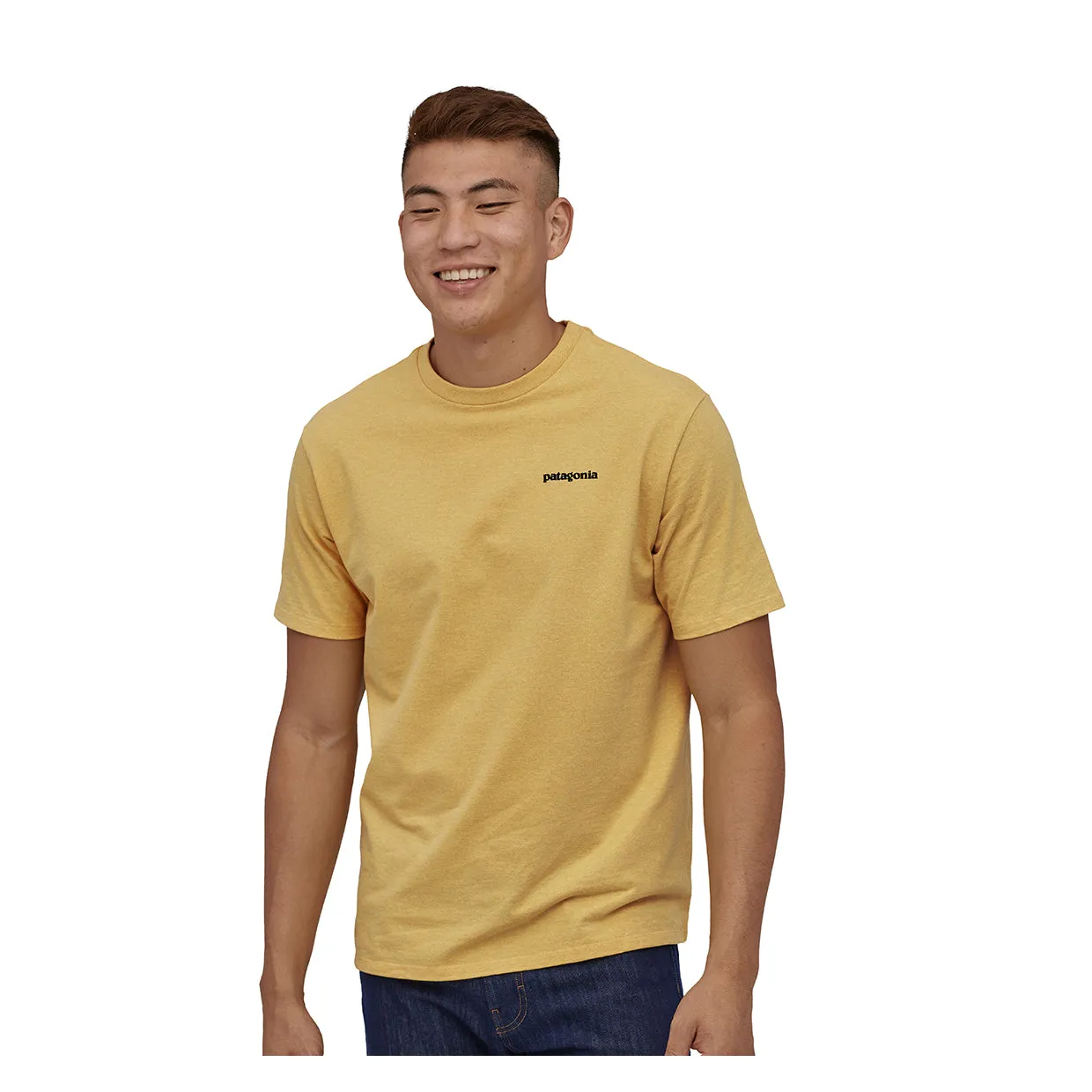 T-shirt Patagonia P-6 Logo Responsibili-Tee Giallo