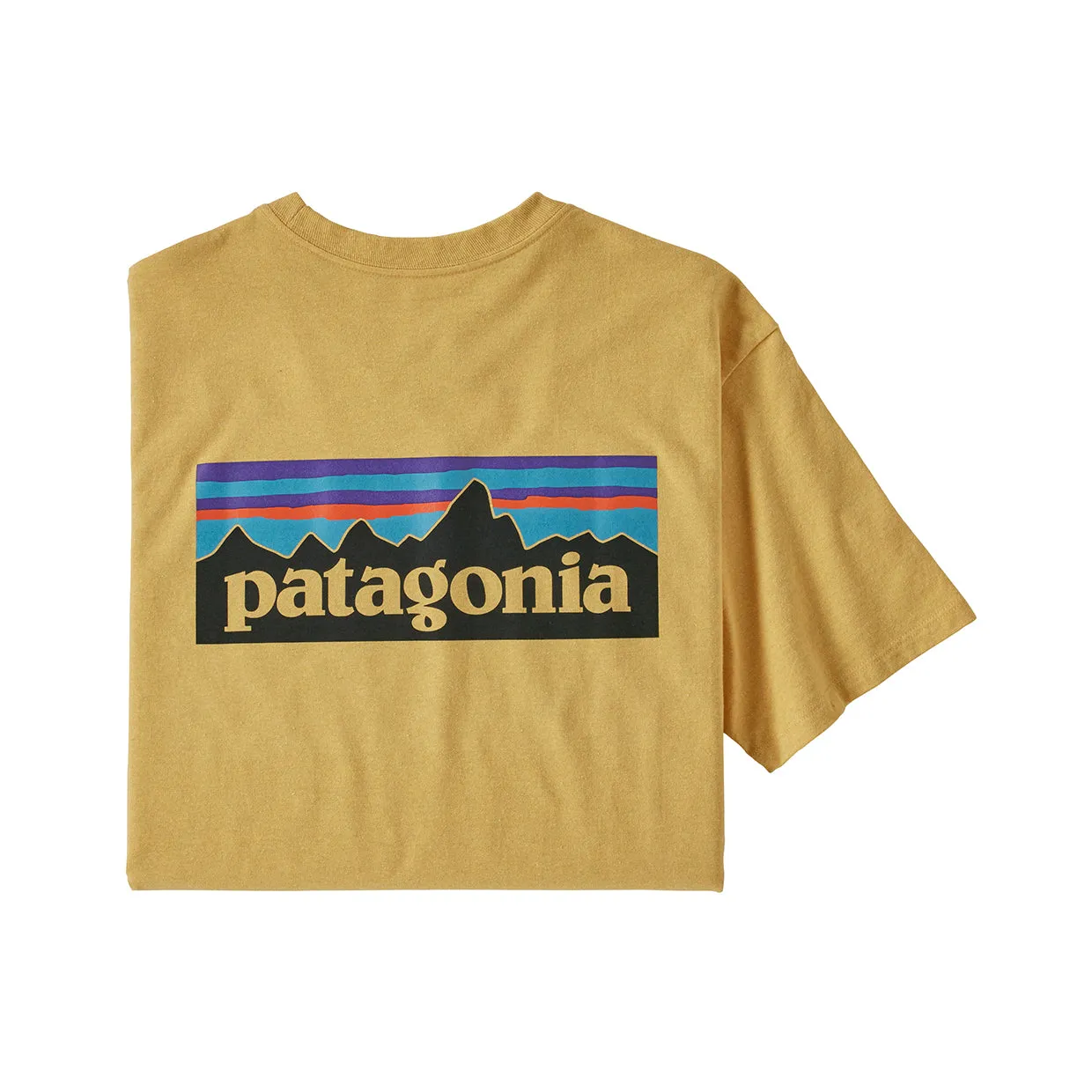 T-shirt Patagonia P-6 Logo Responsibili-Tee Giallo