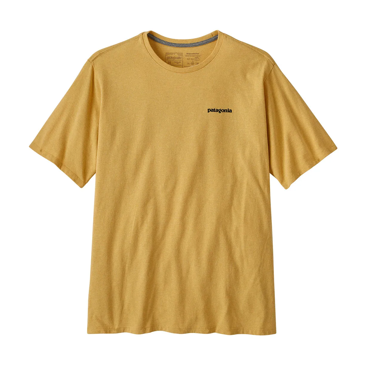 T-shirt Patagonia P-6 Logo Responsibili-Tee Giallo