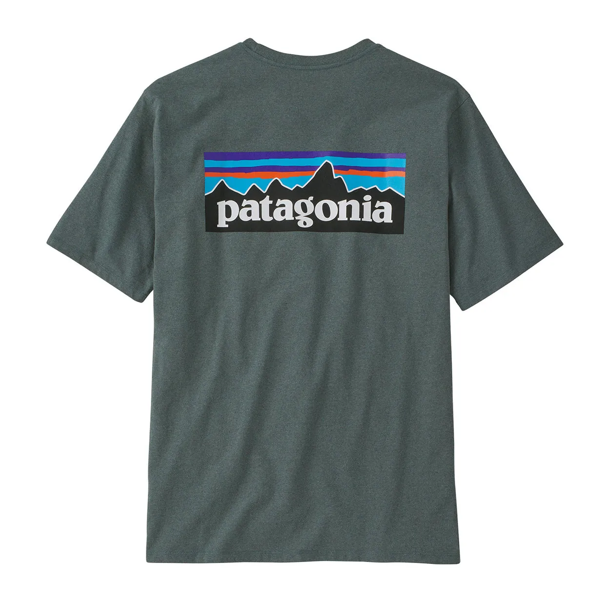 T-shirt Patagonia P-6 Logo Responsibili-Tee Verde