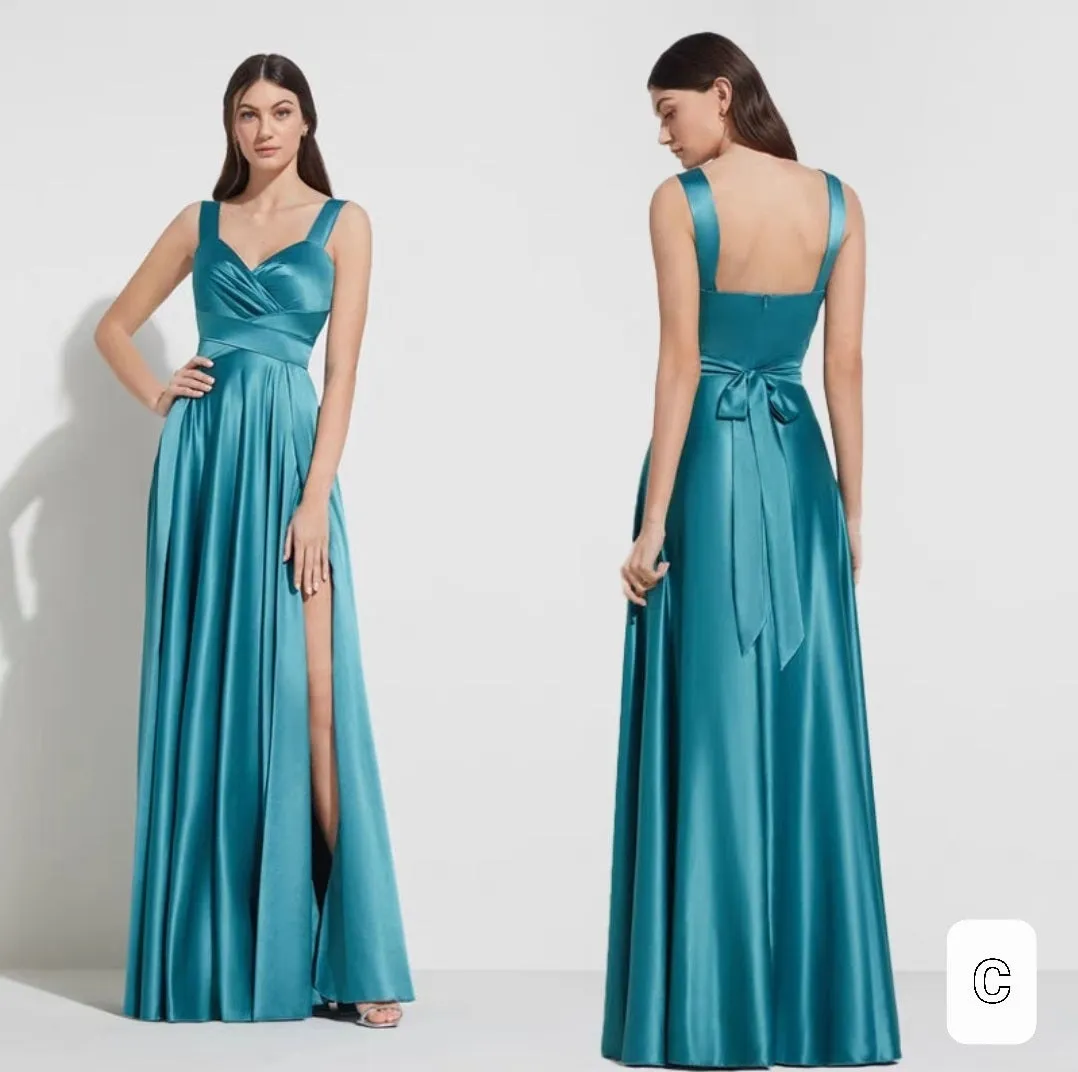 The Emily Bridesmaid Satin Series (Customisable)