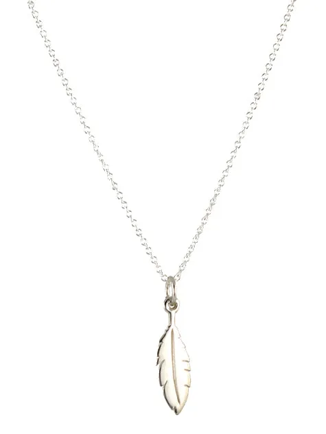 Tiny Feather Necklace