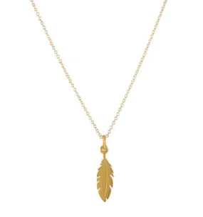 Tiny Feather Necklace