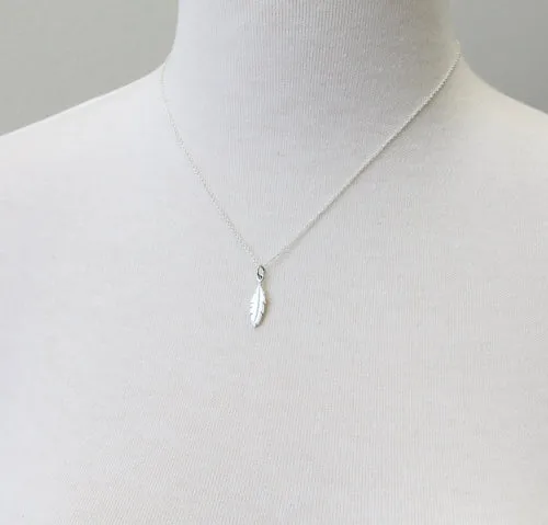 Tiny Feather Necklace