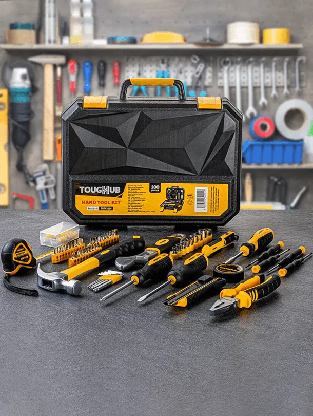 ToughHub 100 Pcs Hand Tool kit